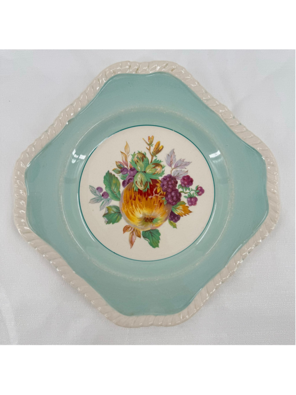 Vintage Johnson Bros California Plate Apple Fruit Made in England 7.5 inch